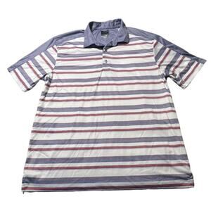 Greg Norman WeatherKnit Play Dry Golf Polo Shirt Men's Size Large Moisture Wicki
